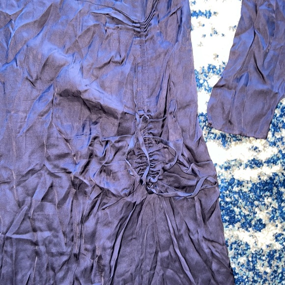 L'Academie Long Sleeve Midi Dress in Navy Small - Picture 5 of 9